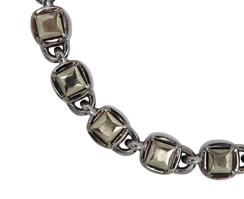 Nak Armstrong Nakard Pyrite 3D Tile Chain Bracelet - Closeup