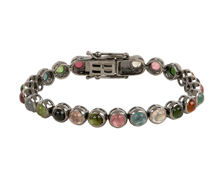 Nak Armstrong Nakard Multi-Colored Tourmaline Dot Tennis Bracelet