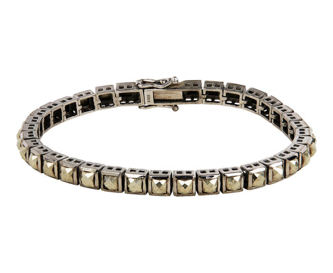 Nak Armstrong Nakard Pyrite Mini Tile Bracelet