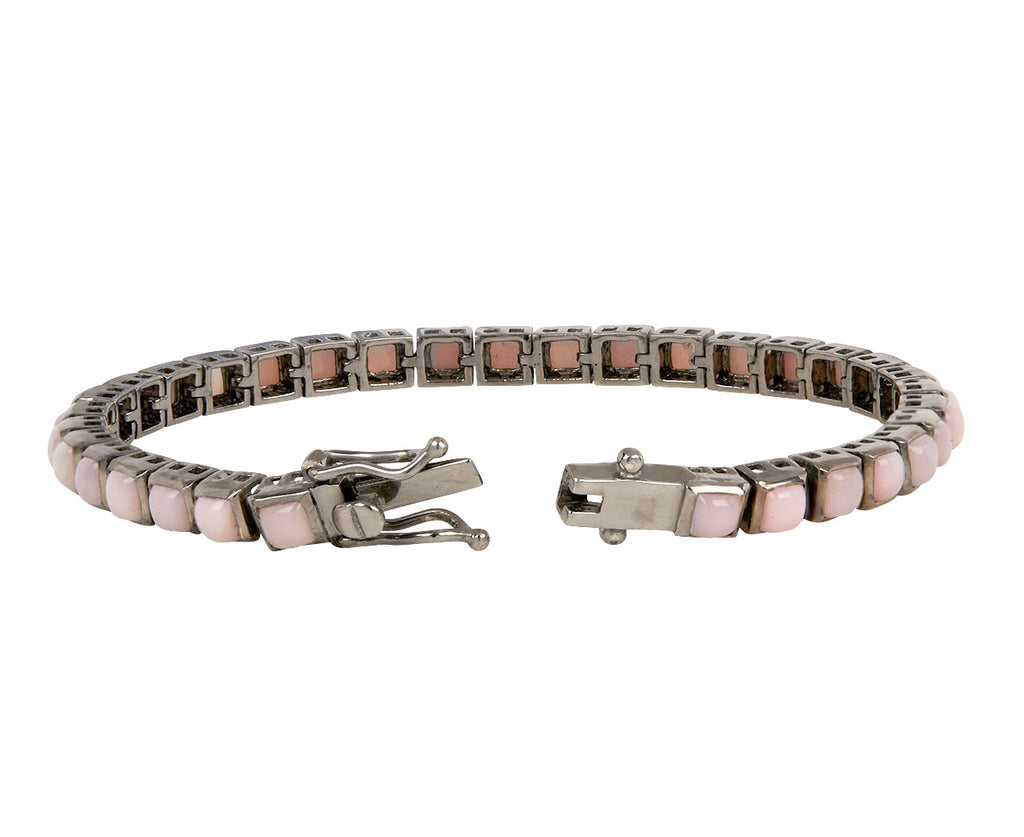 Nak Armstrong Nakard Pink Opal Tennis Bracelet - Closeup