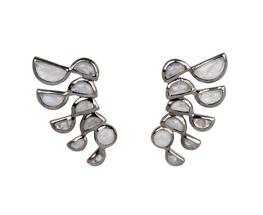 Nak Armstrong Nakard Rainbow Moonstone Lobster Stud Earrings