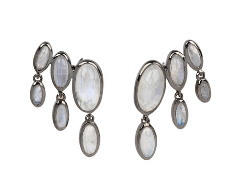 Nak Armstrong Nakard Rainbow Moonstone Taper Drop Earrings