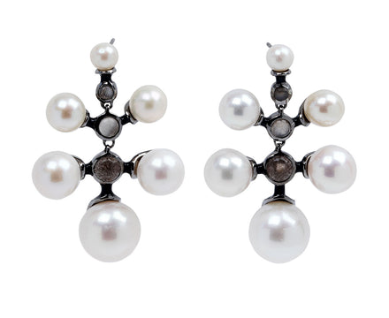 Nak Armstrong Nakard Pearl and Moonstone Radiant Earrings