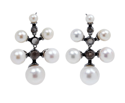 Nak Armstrong Nakard Pearl and Moonstone Radiant Earrings