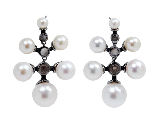 Nak Armstrong Nakard Pearl and Moonstone Radiant Earrings