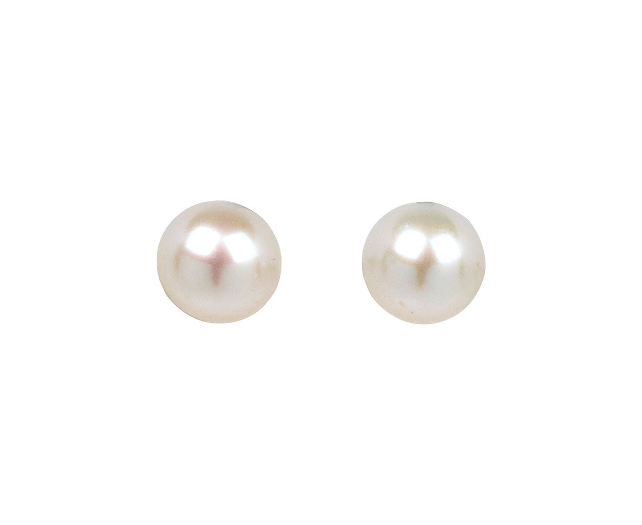 Nak Armstrong Nakard White Pearl Small Pushpin Stud Earrings