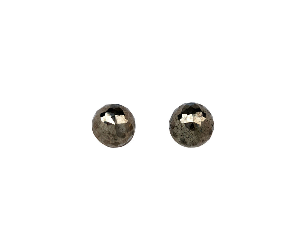 Nak Armstrong Nakard Pyrite Sphere Mini Pushpin Stud Earrings