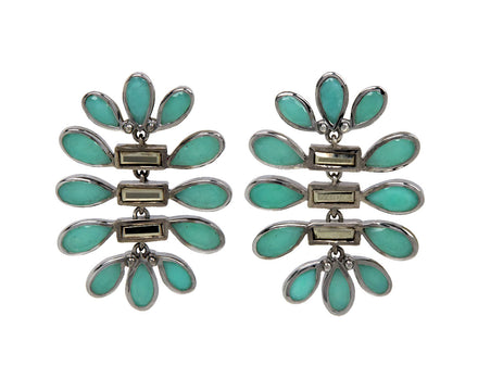 Nak Armstrong Nakard Chrysoprase and Pyrite Tamago Earrings