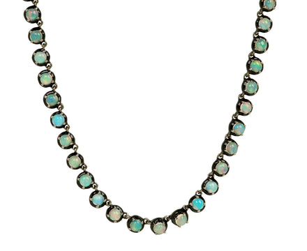 Nak Nakard Armstrong Small Georgian Ethiopian Opal Rivière Necklace