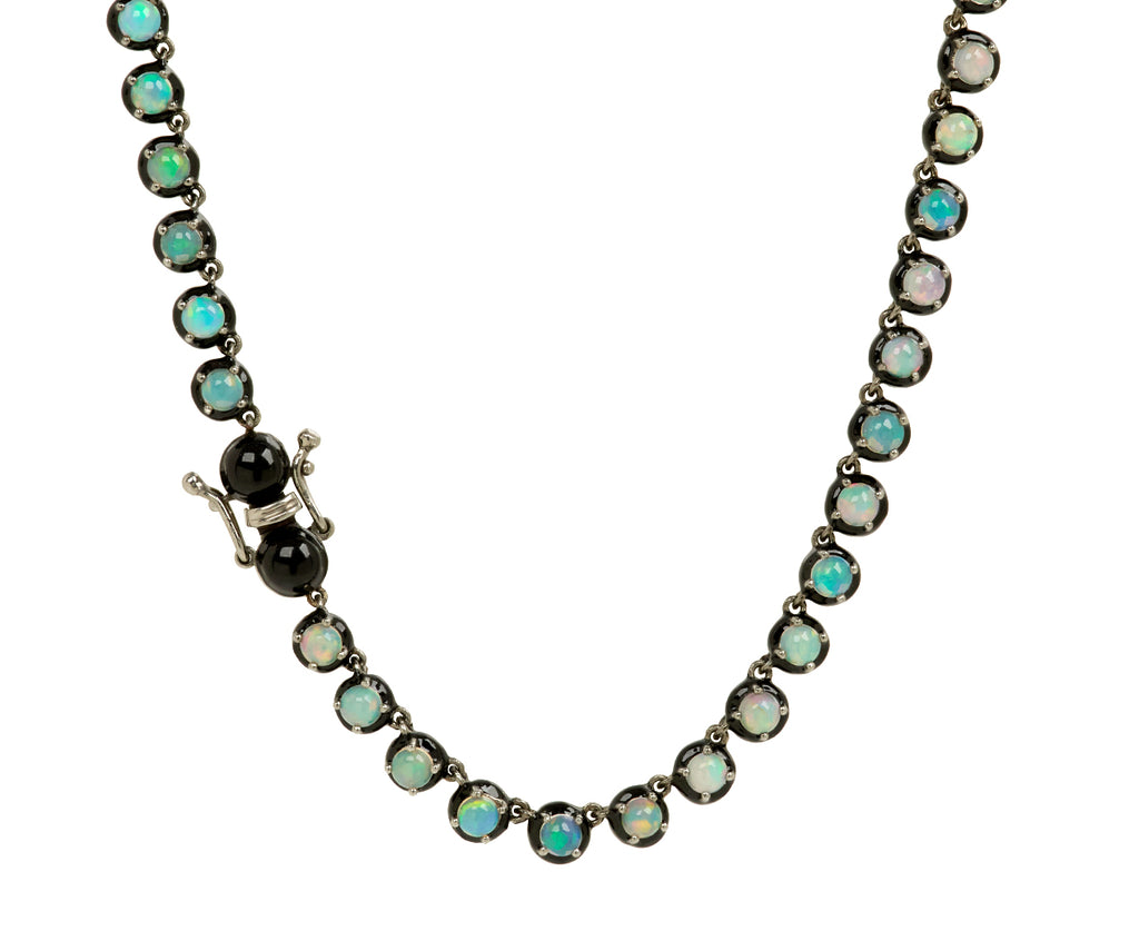Nak Nakard Armstrong Small Georgian Ethiopian Opal Rivière Necklace - closure