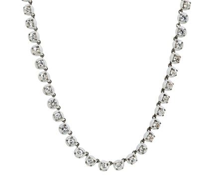 Nak Nakard Armstrong Small Georgian White Zircon Rivière Necklace
