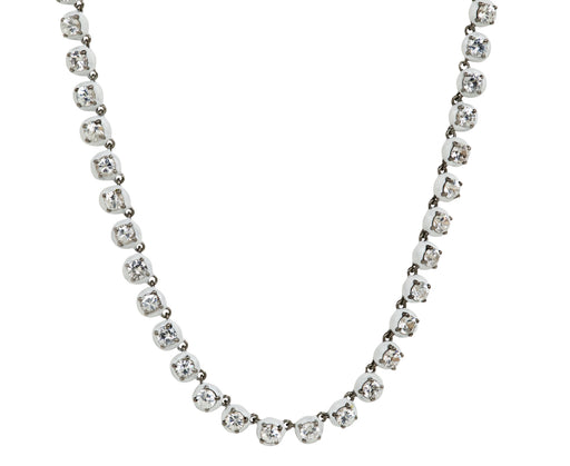 Nak Nakard Armstrong Small Georgian White Zircon Rivière Necklace