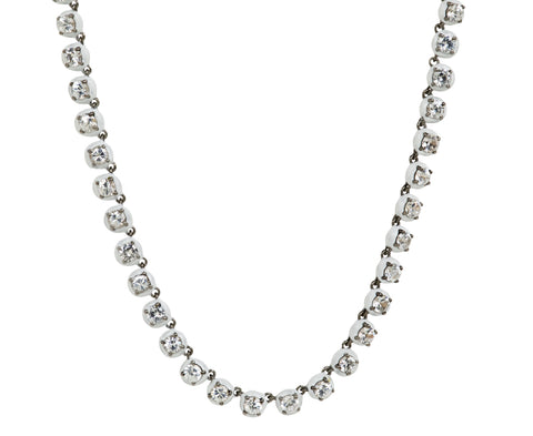 Nak Nakard Armstrong Small Georgian White Zircon Rivière Necklace