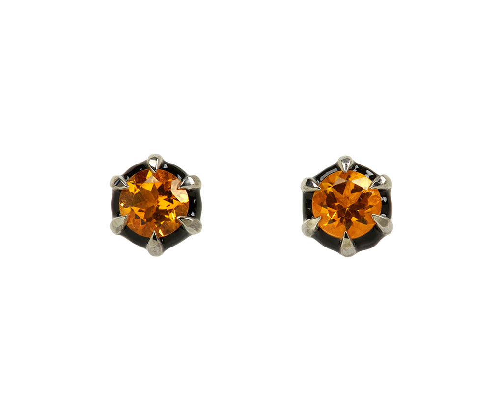 Nak Nakard Armstrong Georgian Estate Citrine Stud Earrings