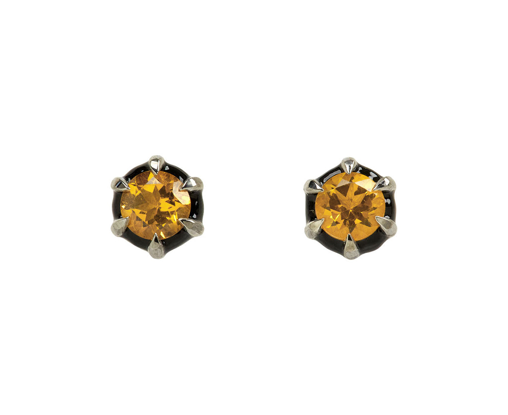 Georgian Estate Citrine Stud Earrings