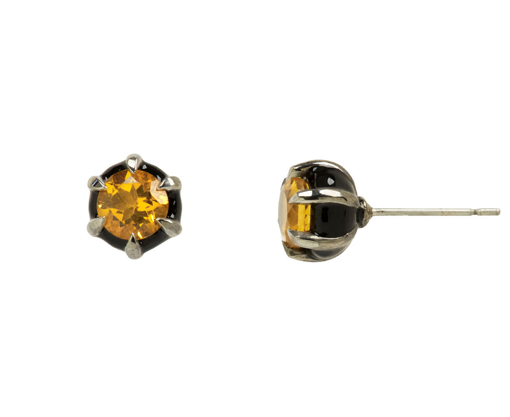 Georgian Estate Citrine Stud Earrings