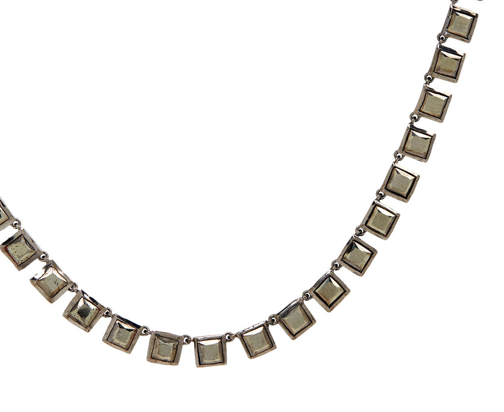 Nak Armstrong Nakard Pyrite Opera Tile Necklace - Closeup