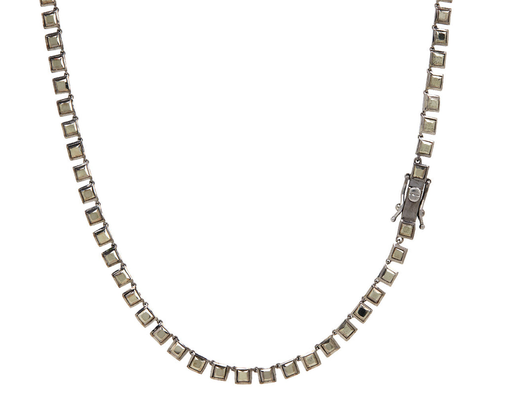 Nak Armstrong Nakard Pyrite Opera Tile Necklace - Closure Secured
