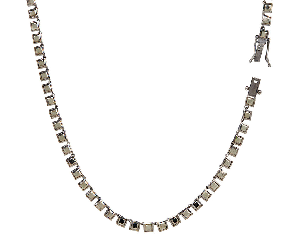 Nak Armstrong Nakard Pyrite Opera Tile Necklace - Closure Open