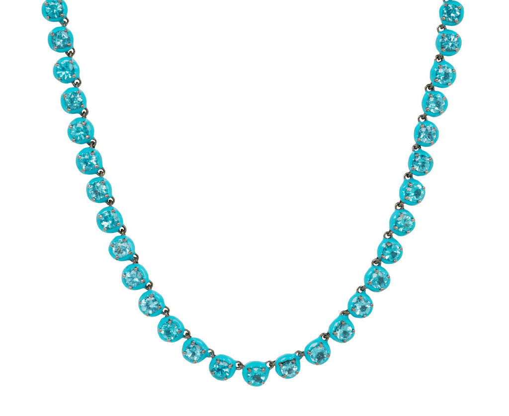 Small Apatite Georgian Rivière Necklace