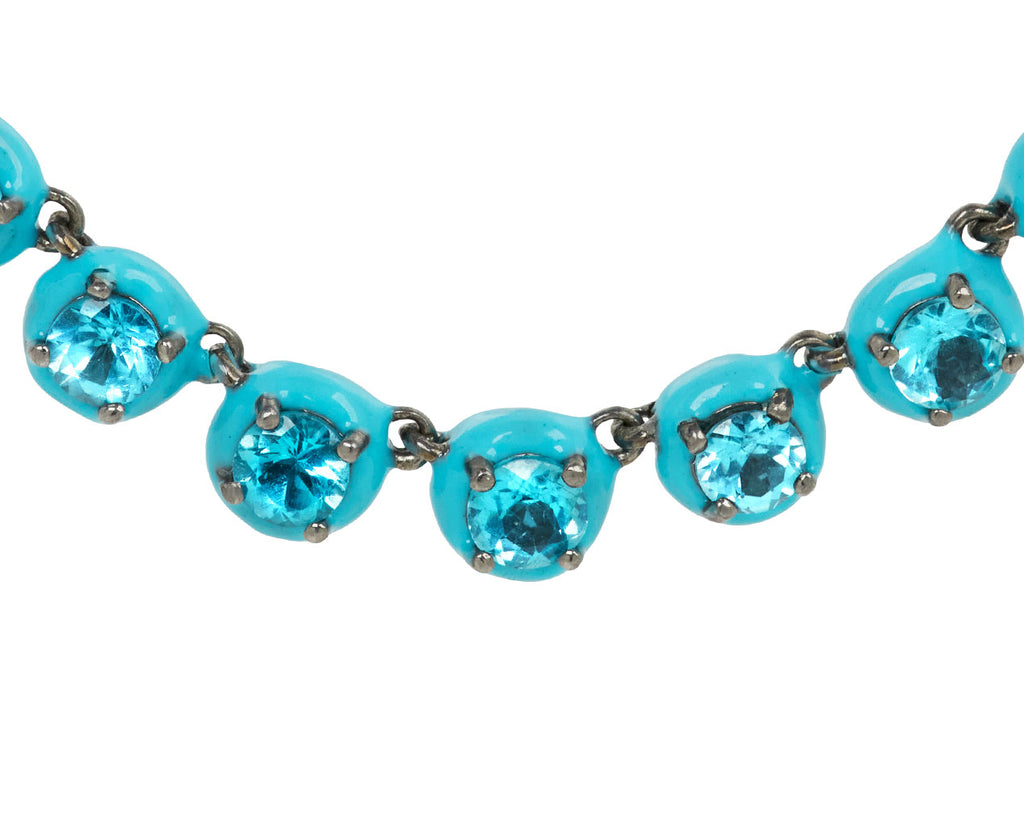 Small Apatite Georgian Rivière Necklace