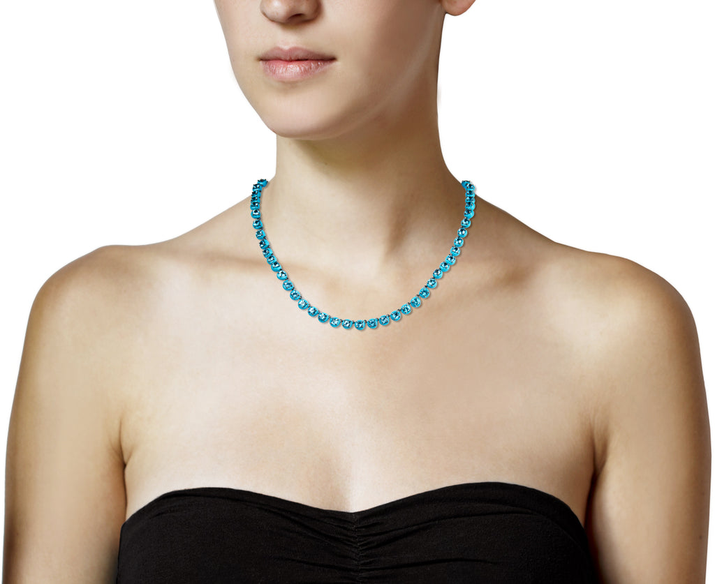 Small Apatite Georgian Rivière Necklace