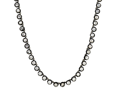 White Zircon Small Georgian Rivière Necklace
