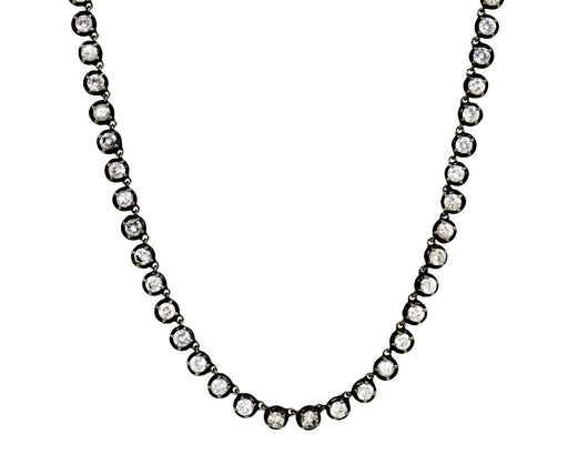 White Zircon Small Georgian Rivière Necklace