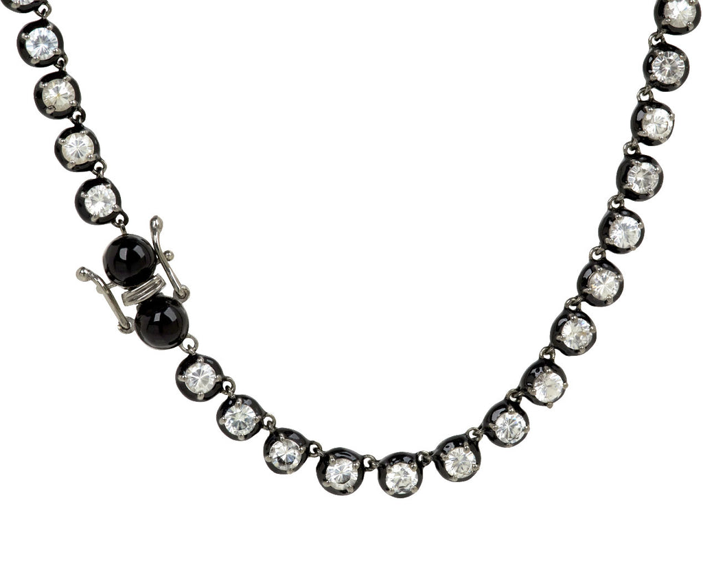White Zircon Small Georgian Rivière Necklace