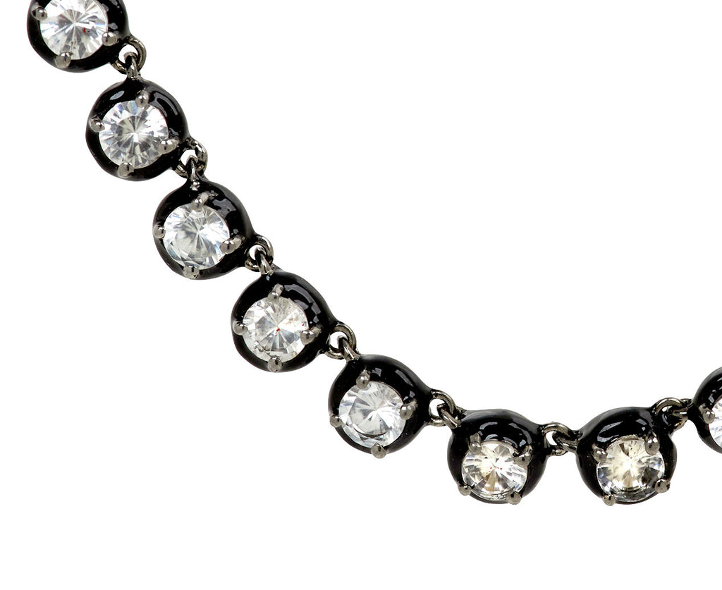 White Zircon Small Georgian Rivière Necklace
