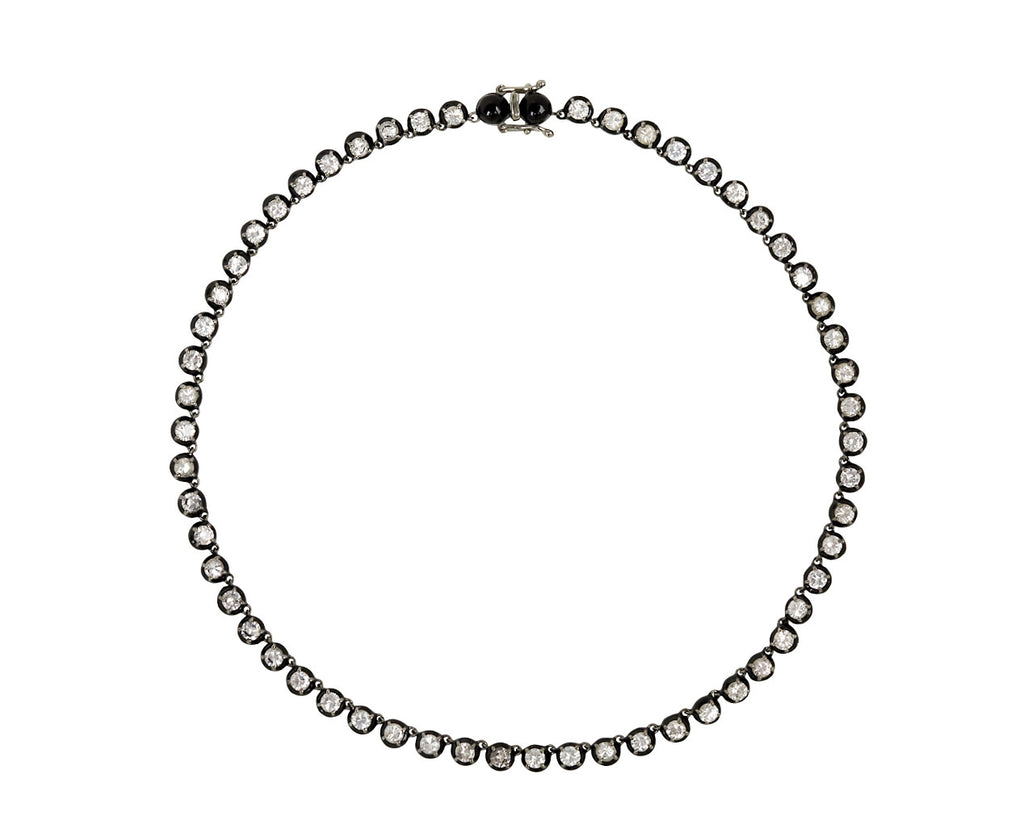 White Zircon Small Georgian Rivière Necklace