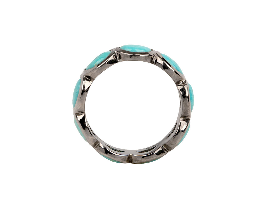 Nak Armstrong Nakard Turquoise Scallop Band - Side View
