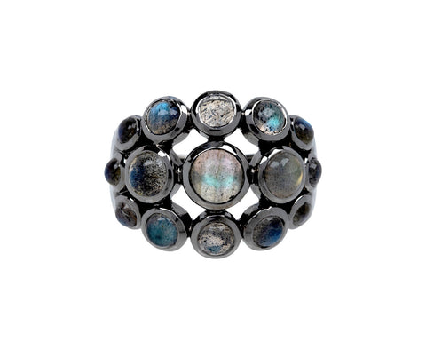 Nak Armstrong Nakard Labradorite Cabochon Dot Dome Ring