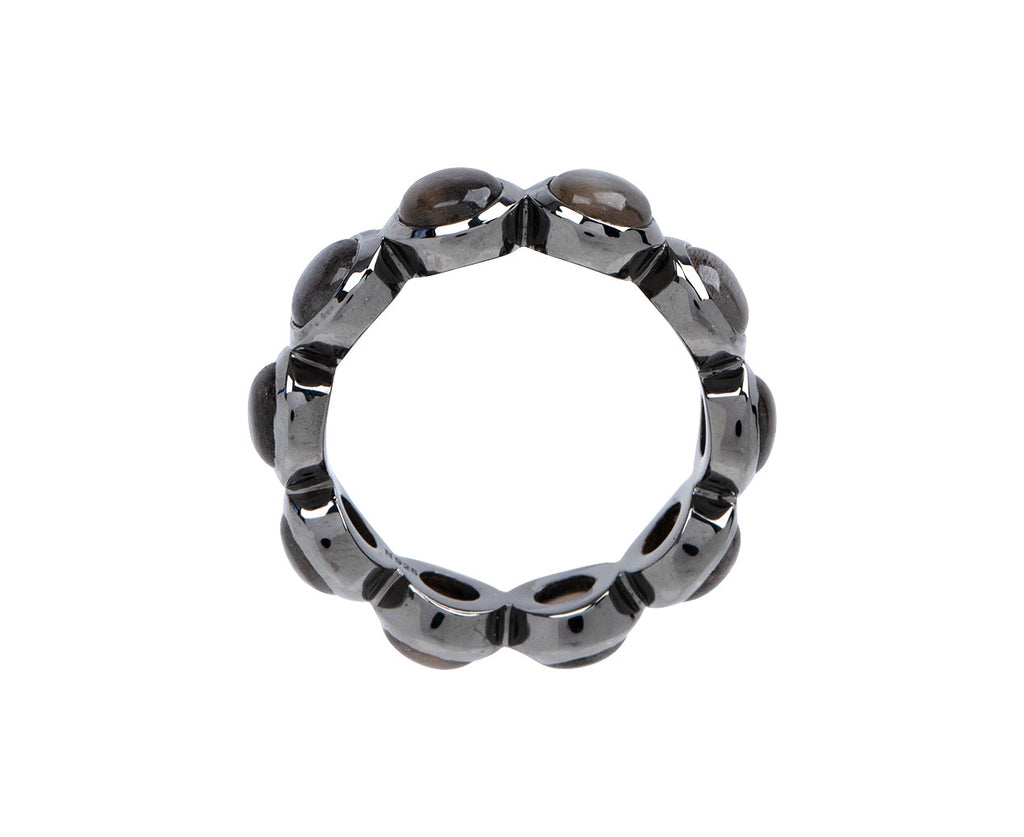 Nak Armstrong Nakard Moonstone Small Dot Eternity Band Ring - Side View