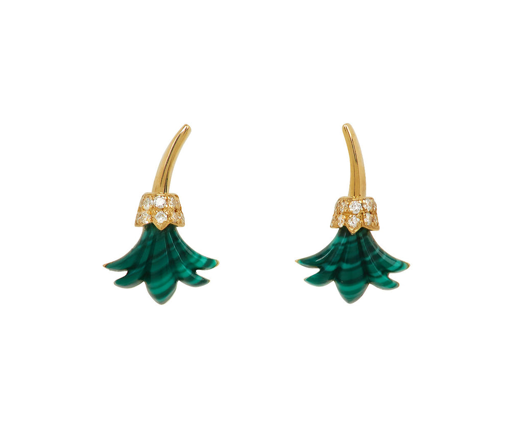 Malachite Psychedeliah Stud Earrings - TWISTonline 