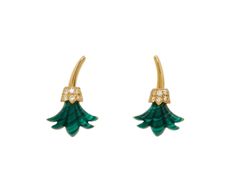 Malachite Psychedeliah Stud Earrings - TWISTonline 