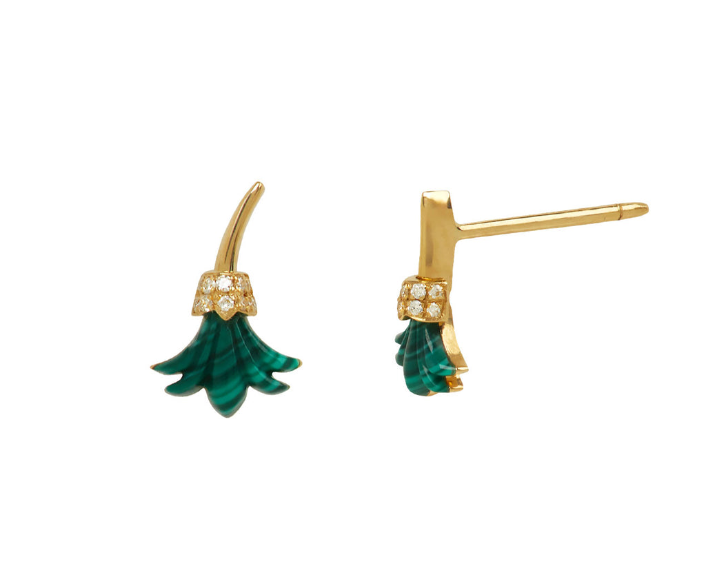 Malachite Psychedeliah Stud Earrings - TWISTonline 
