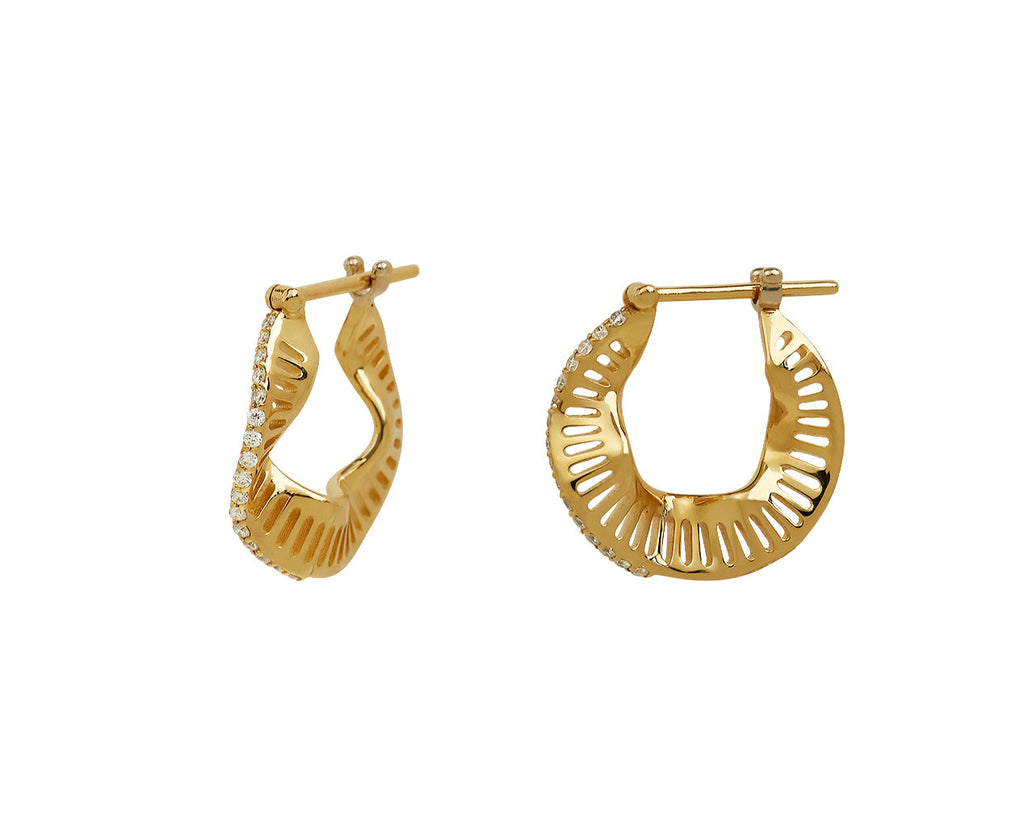 Gold Waves Hoops - TWISTonline 