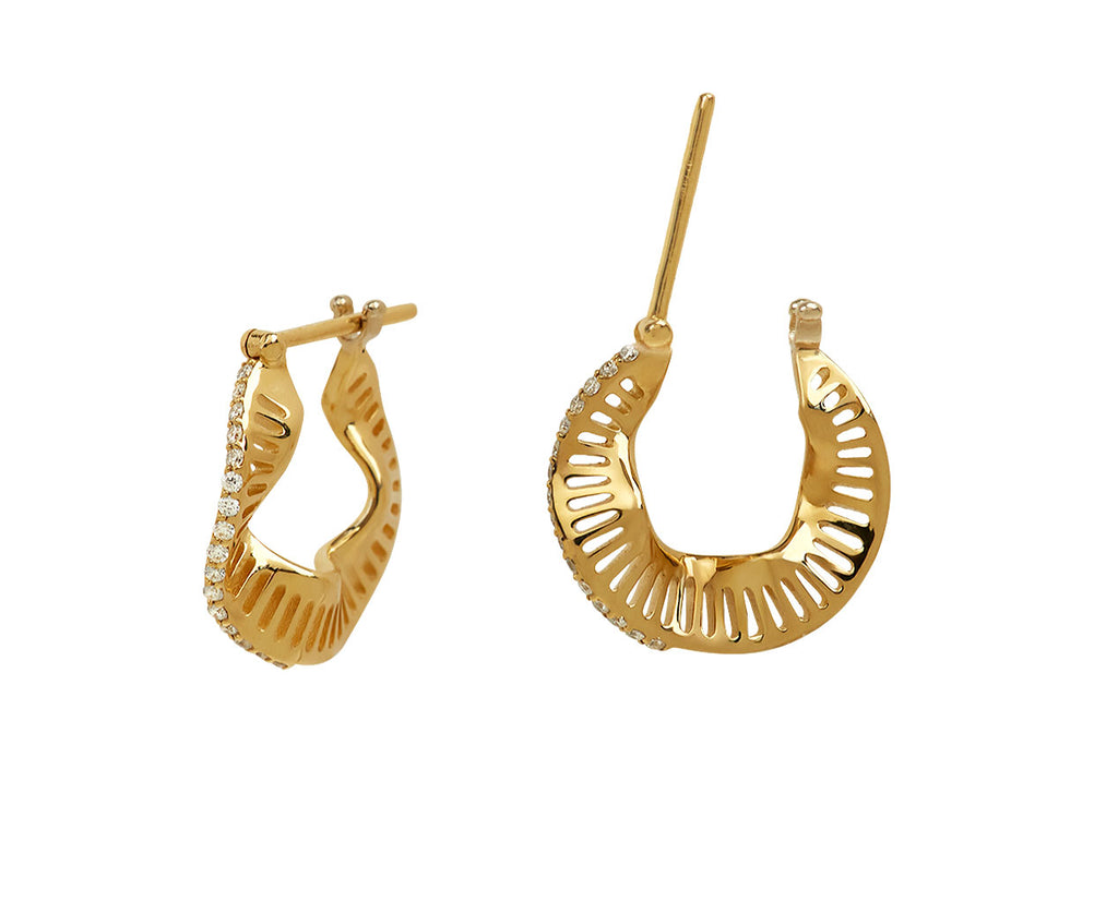 Gold Waves Hoops - TWISTonline 