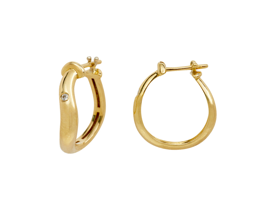 L'Atelier Nawbar Boa Stackable Hoop Earrings - side
