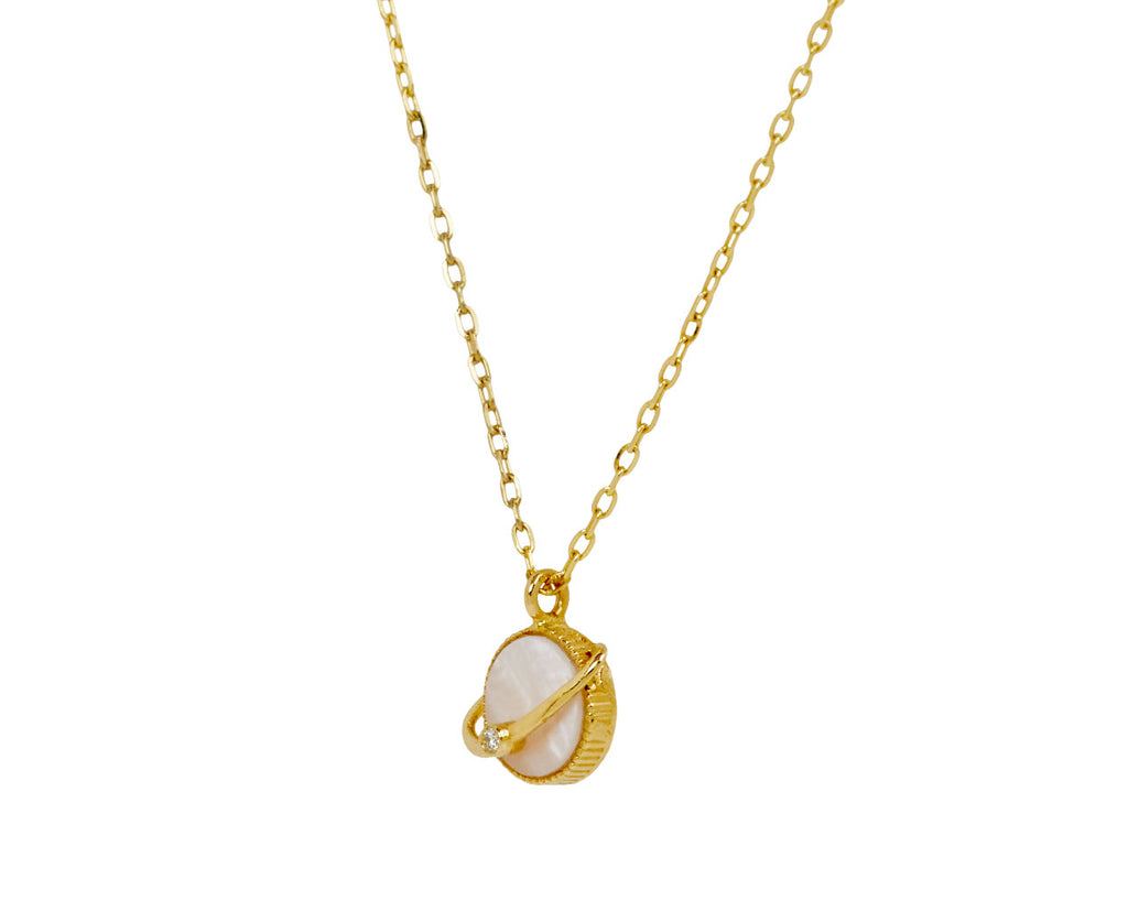 L'Atelier Nawbar Mini Planet Pendant Necklace - side