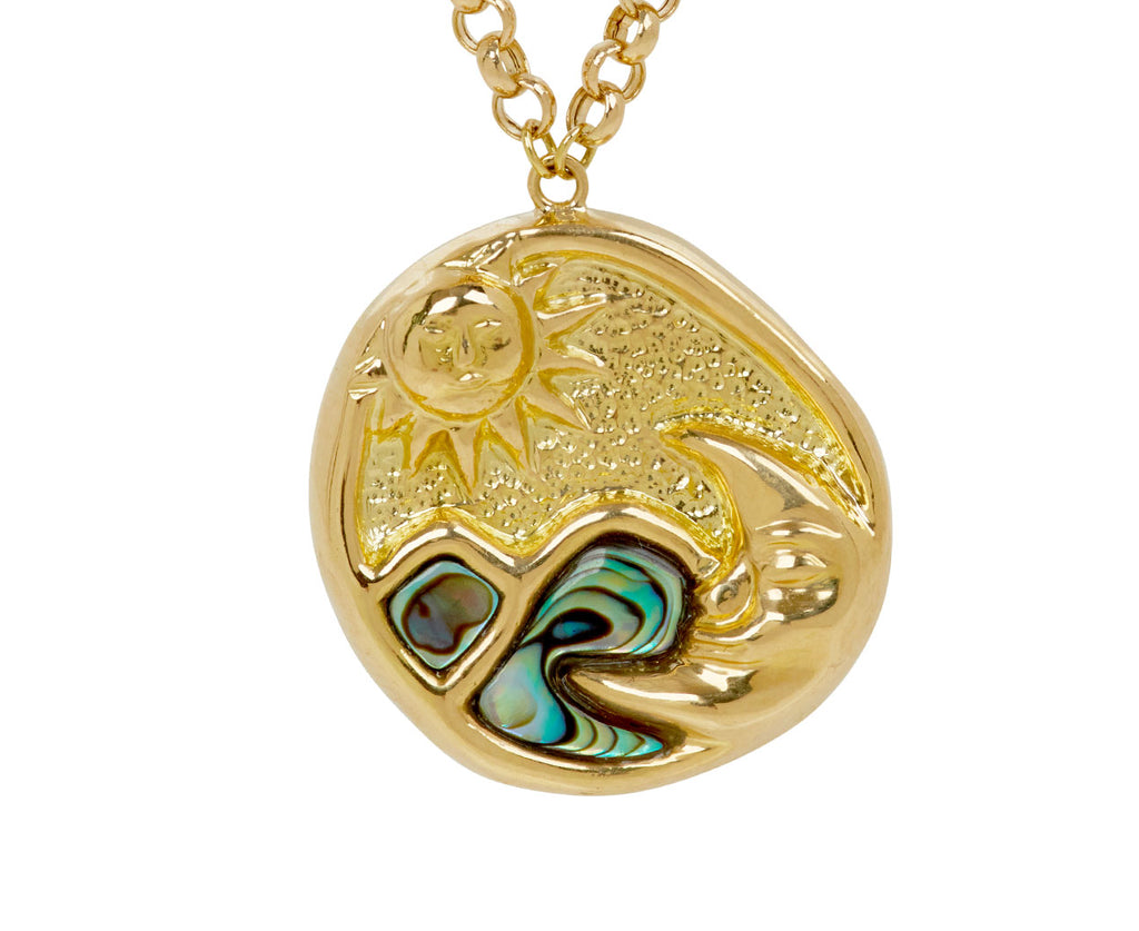 L'Atelier Nawbar Cosmic Love Pendant Necklace - closeup