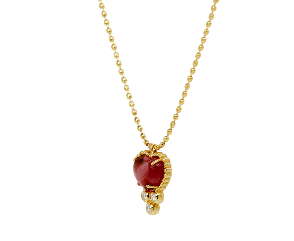 L'atelier Nawbar Armour Trinket Heart Pendant Necklace - side