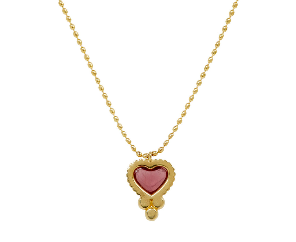 L'atelier Nawbar Armour Trinket Heart Pendant Necklace - back