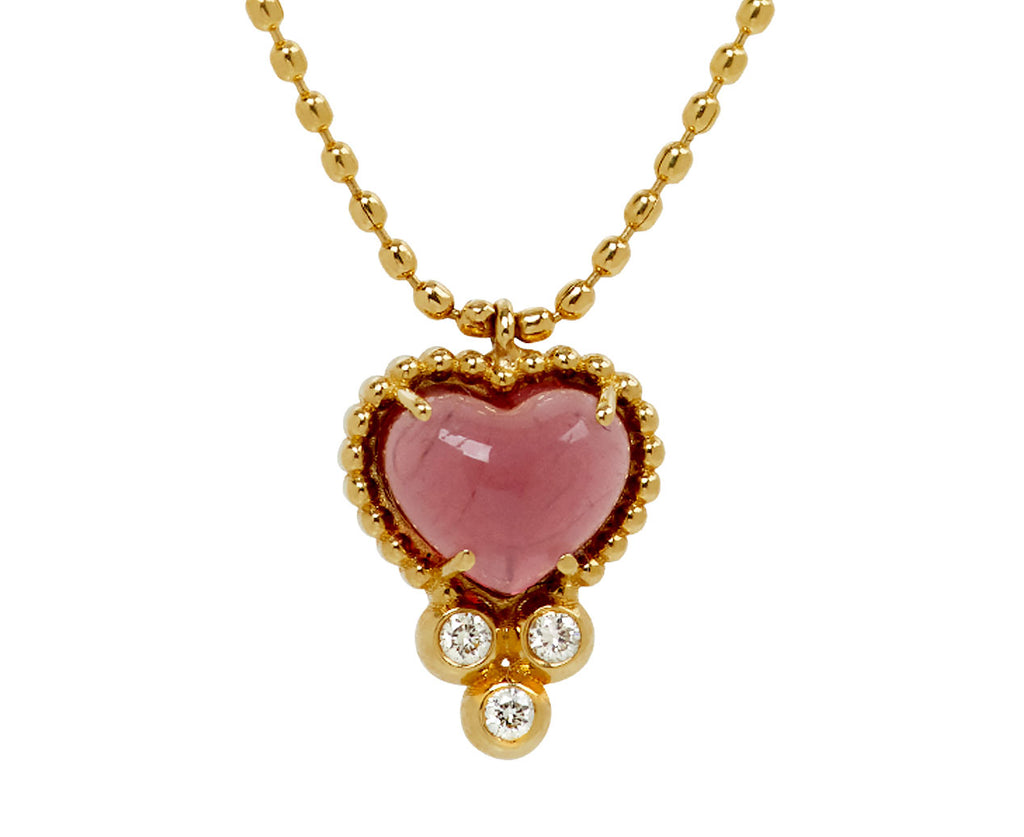 L'atelier Nawbar Armour Trinket Heart Pendant Necklace - closeup