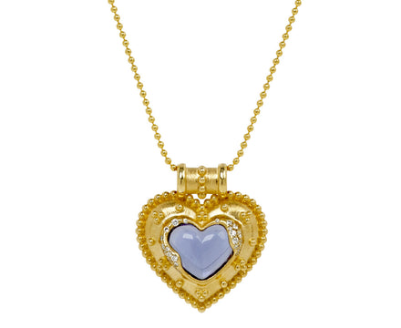 L'Atelier Nawbar Large  Armour Shielded Heart Pendant Necklace