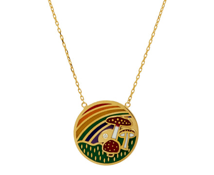 Mushroom Over the Rainbow Necklace - TWISTonline 