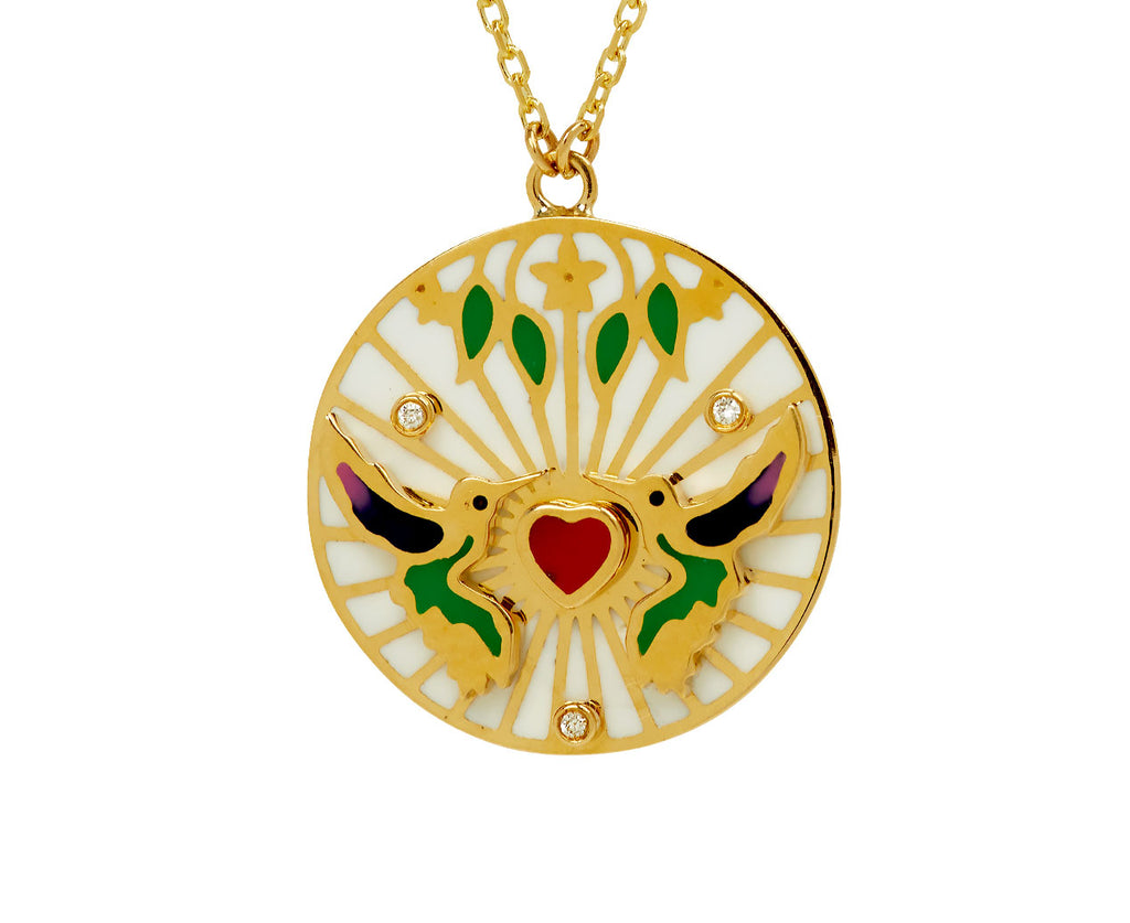 Small The Love Birds Pendant Necklace - TWISTonline 