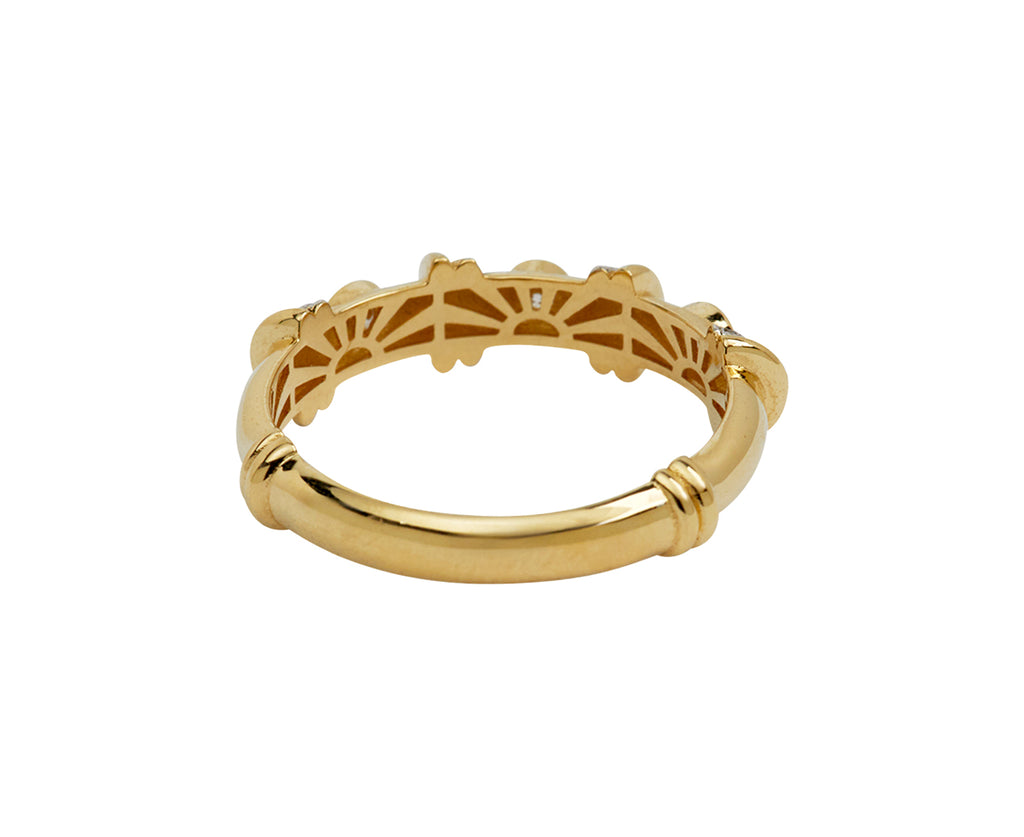 L'Atelier Nawbar Milky Round Diamond Ring - back