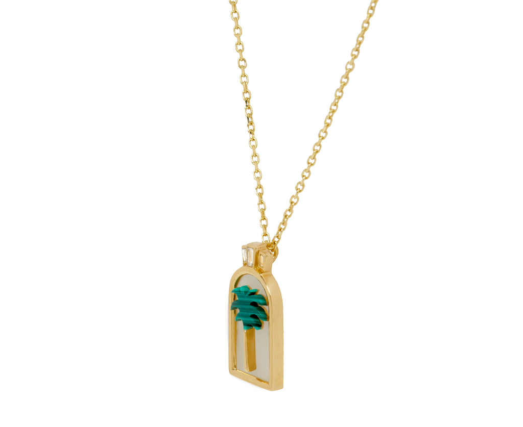 L'Atelier Nawbar's Palm Pendant Necklace - side